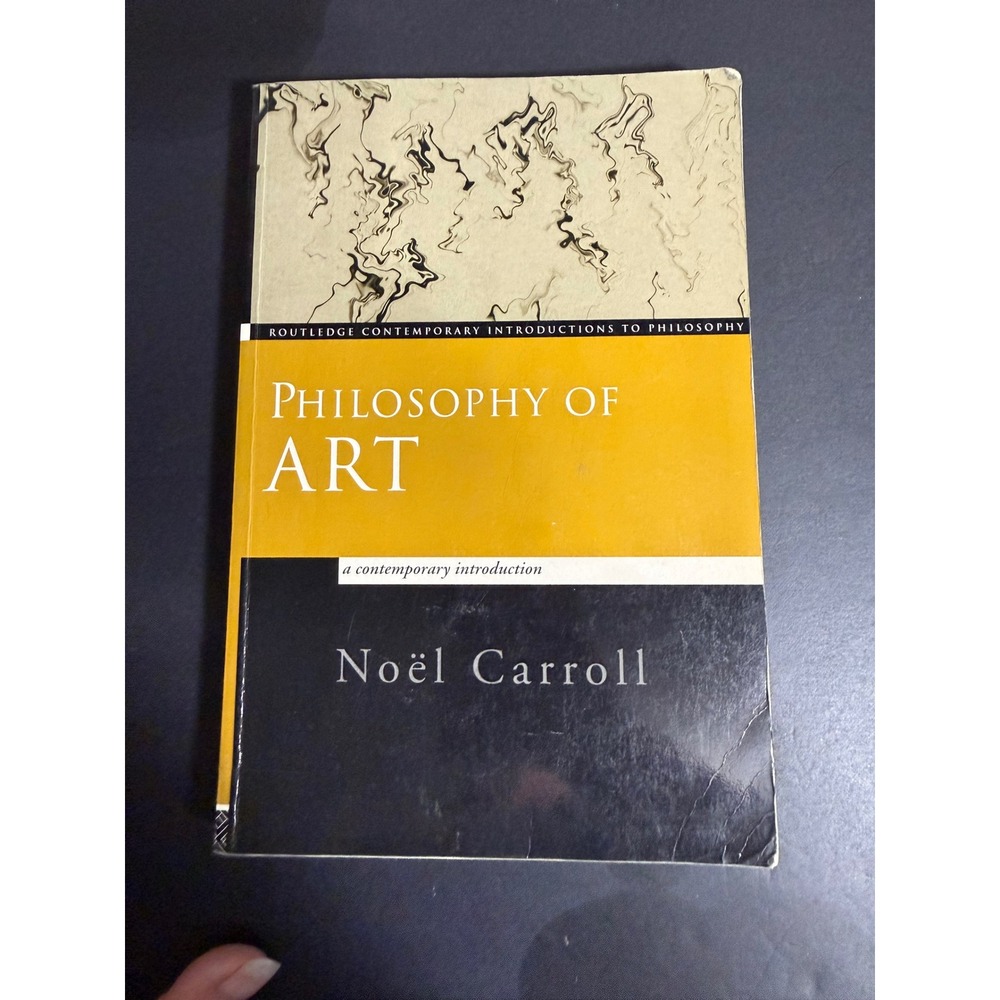 Philosophy of Art A Contemporary Introduction Noel Carroll Routledge Paperback
